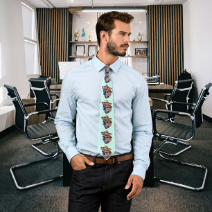 Gravata Cachorro Marrom Face Chug Foto