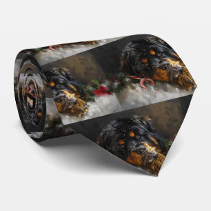 Gravata Cachorro Mastim Tibetano Natal Festivo