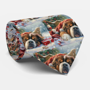 Gravata Cachorro Mastim Tibetano Natal Festivo