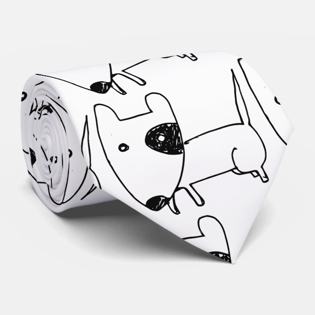 Gravata Cachorro Mínimo Escuro Menor e Bonito Thunder_Cove (Rolled)