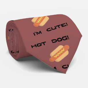 Gravata Cachorro quente eu sou bonito