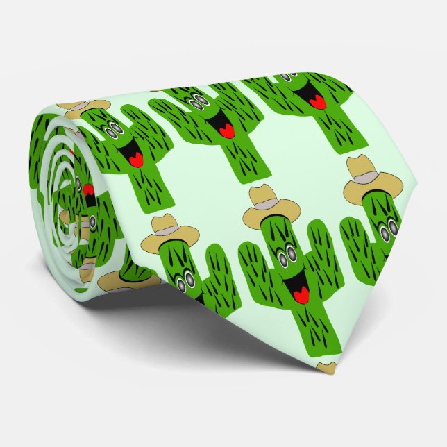 Gravata Cactus Design (Rolled)