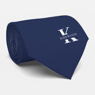 Gravata Cadete Espacial Monograma Elegante Azul + Nome Um