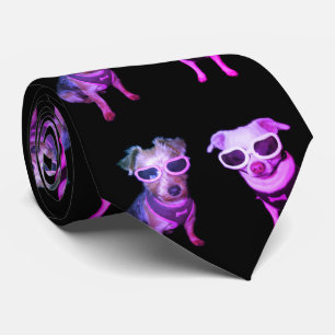 Gravata Cães nos óculos