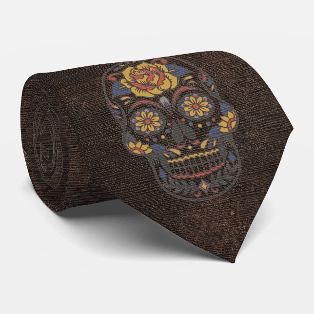 Gravata Calavera – Herança Rústica (Rolled)