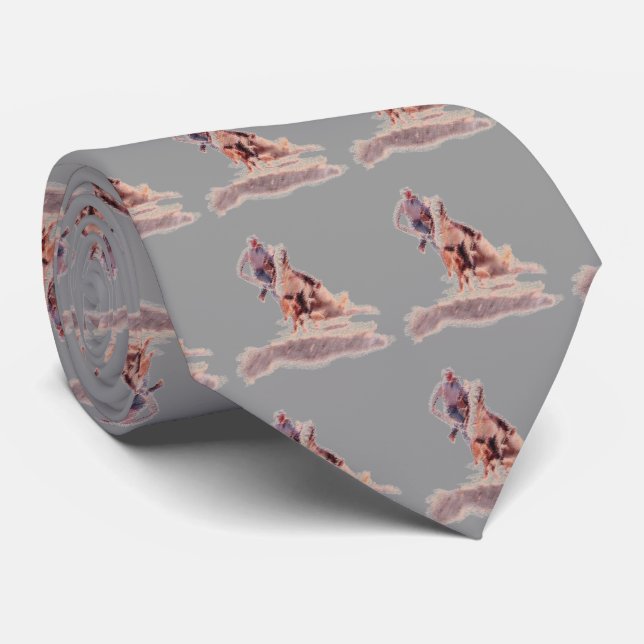 GRAVATA CALF ROPER RODEO COWBOY TIE (Rolled)