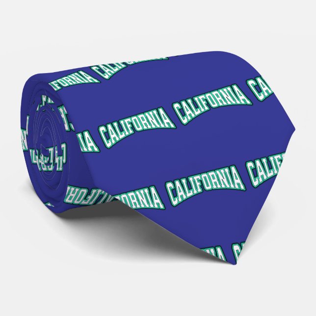 Gravata California State NeckTie (Rolled)