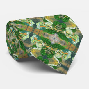 Gravata Calla Lily Flowers Neck