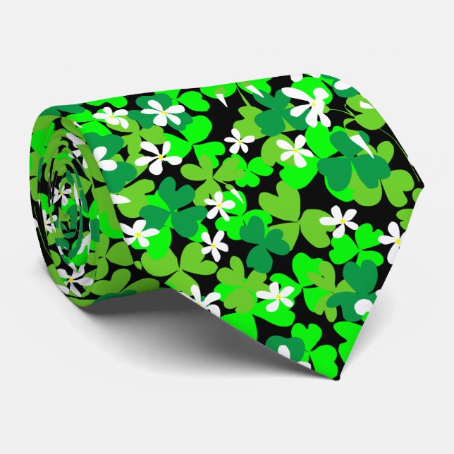 Gravata Camarões Dia de São Patrício (Rolled)