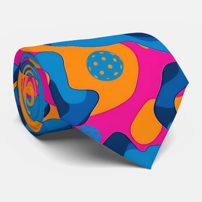 Gravata Camo do Partido Pickleball (Rolled)