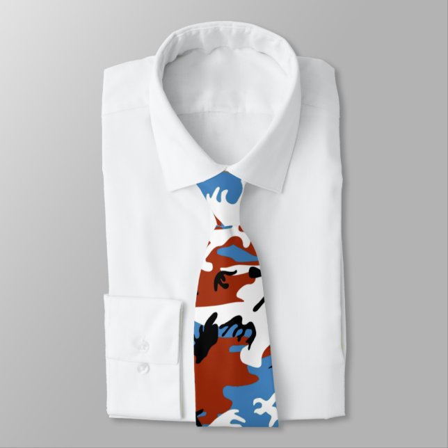 Gravata Camo Patriótico (Amarrado)