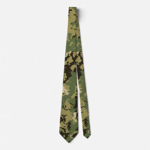 Gravata Camouflage Naval Woodland
