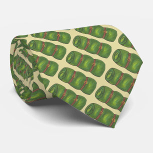 Gravata Camp Camp Camp Caiado de Bandeja Verde