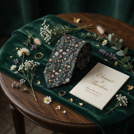 Gravata Campina Floral Botânica Selvagem de Flores Silvest