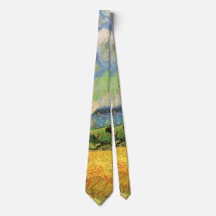 Gravata Campo de trigo com ciprestes de Van Gogh em Haute 