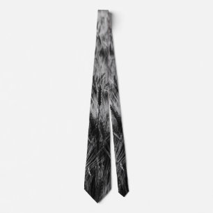 Gravata Campo preto e branco de trigo