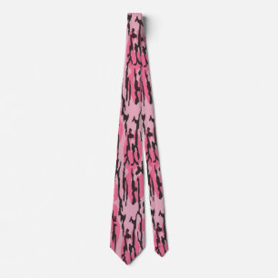 Gravata Camuflagem Bottom Lands Rosa para Mulheres e Menin