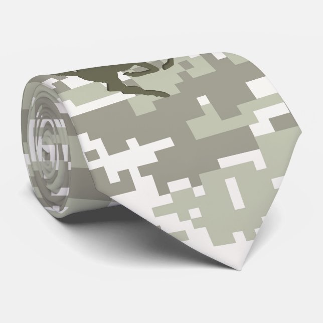 Gravata Camuflagem Digital Tempestade Leve Camuflagem de V (Rolled)