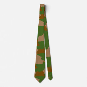 Gravata Camuflagem Militar Camuflada Verde