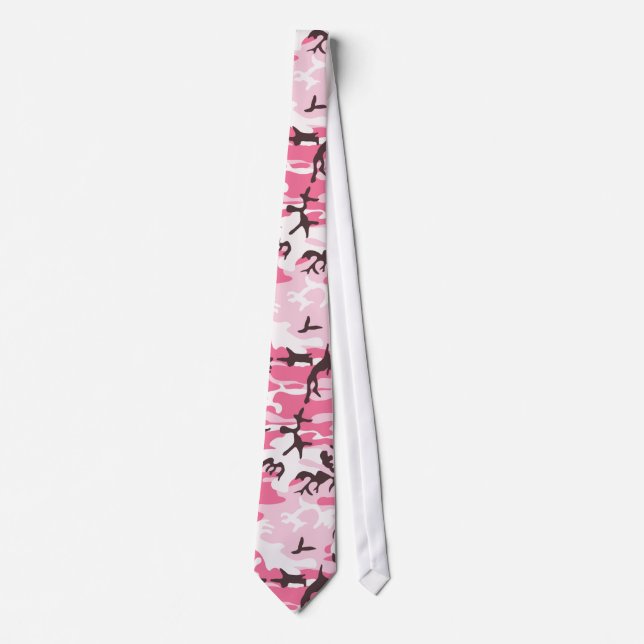 Gravata Camuflagem Rosa (Frente)