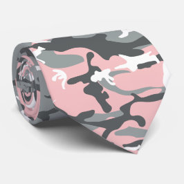 Gravata Camuflagem rosa e Cinza, Militar, Exército