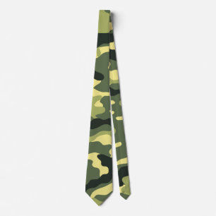 Gravata Camuflagem Verde para Acampamento e Caça