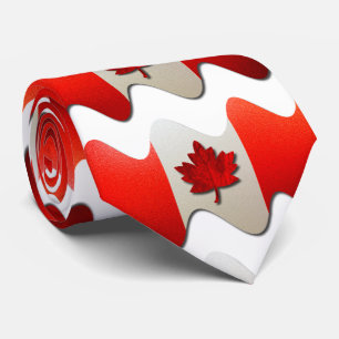 Gravata Canada Flag-Chrome por Shirley Taylor