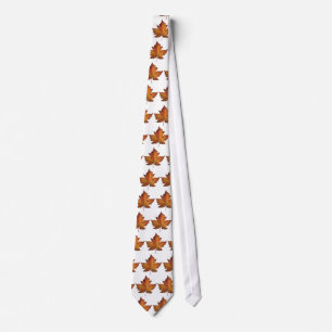 Gravata Canadá Souvenir Tie Divertido Dourado Canadá Mapea