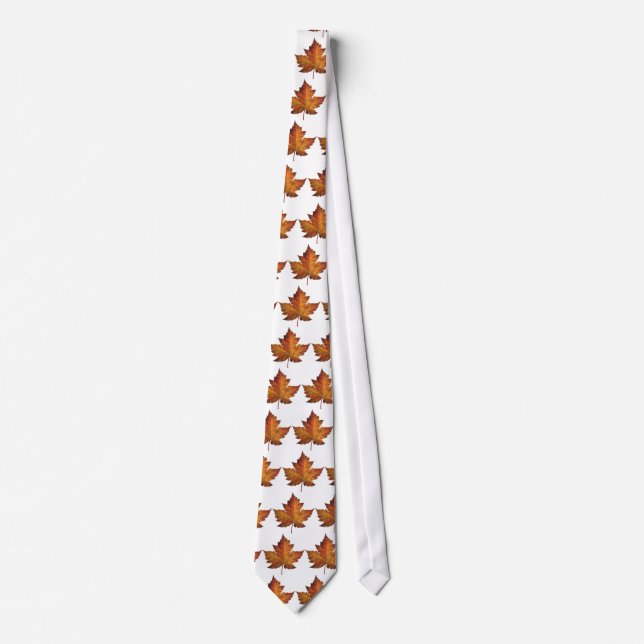 Gravata Canadá Souvenir Tie Divertido Dourado Canadá Mapea (Frente)