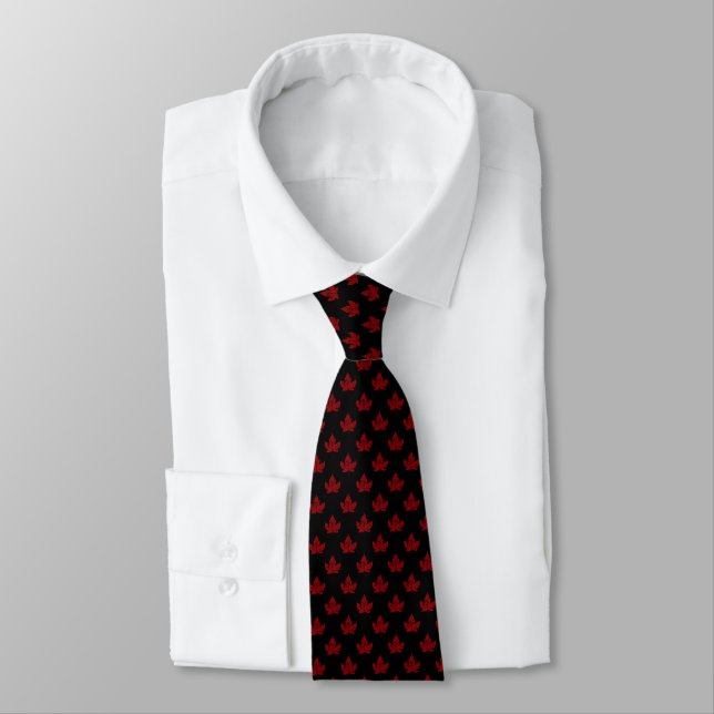 Gravata Canadá Souvenir Tie Legal do Canadá Presentes de P (Amarrado)