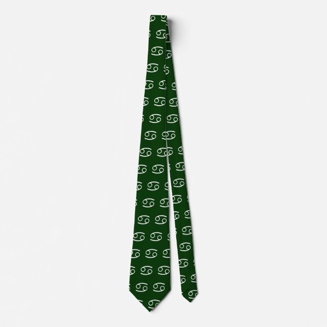 Gravata Cancer - Verde (#003300) (Frente)
