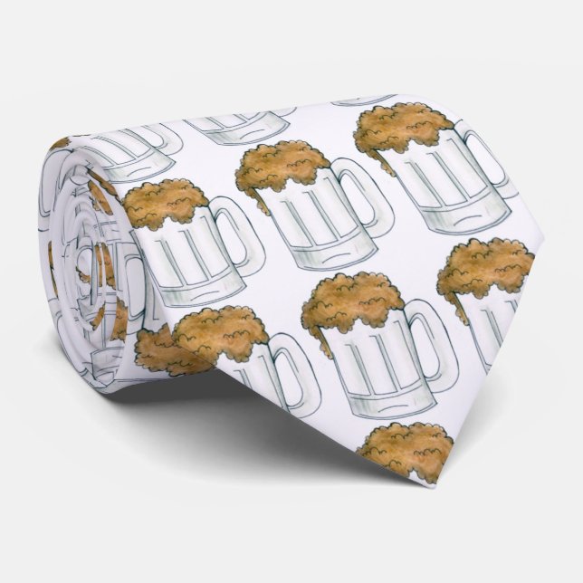 Gravata Caneca de cerveja de cerveja de espuma, Rua de can (Rolled)