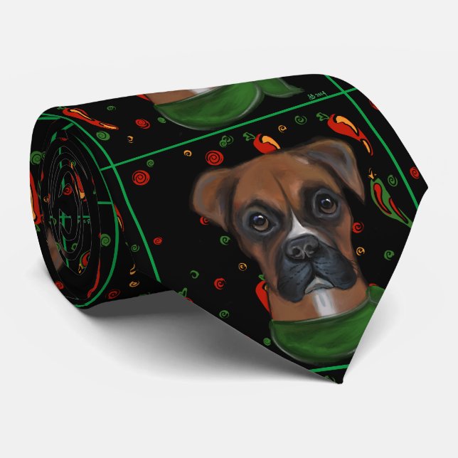 GRAVATA CÃO BOXER (Rolled)