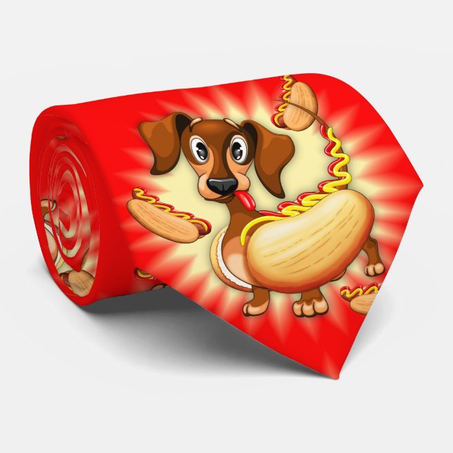 Gravata Cão Quente do Dachshund (Rolled)