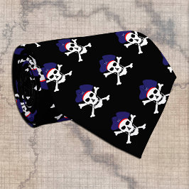 Gravata Capitão Jack, moda pirata, bandeira pirata negra