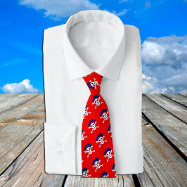 Gravata Capitão Jack & Pirate Moda Tie, bandeira Pirates