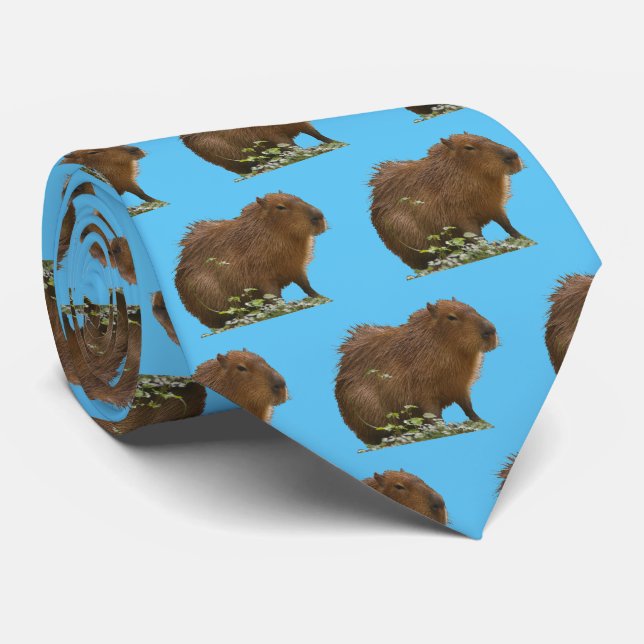 Gravata Capybara Neck Tie (Rolled)