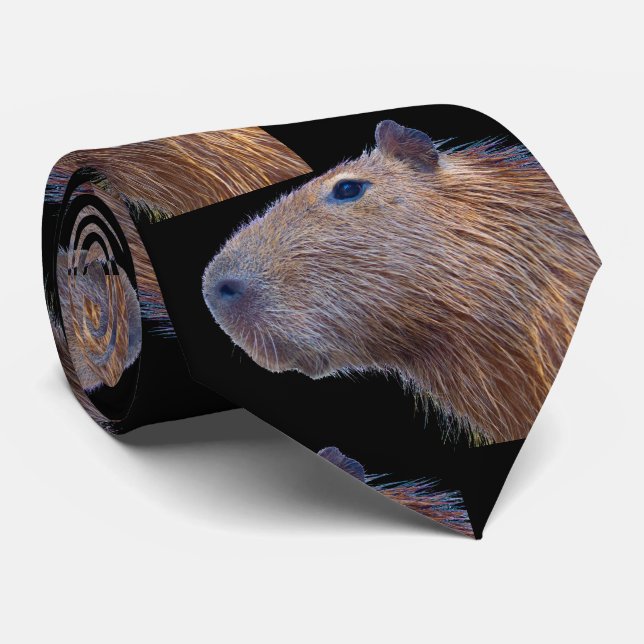 Gravata Capybara Neck Tie (Rolled)