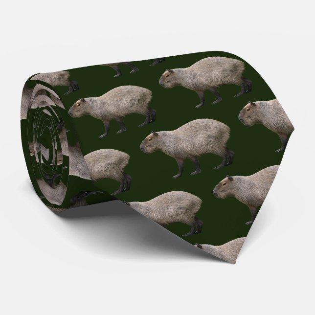 Gravata Capybara Neck Tie (Rolled)