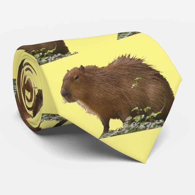 Gravata Capybara Neck Tie (Rolled)
