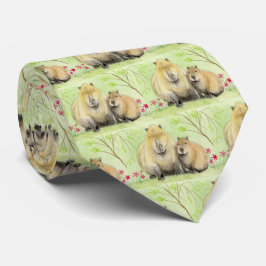 Gravata Capybara Padre e Baby Neck Tie
