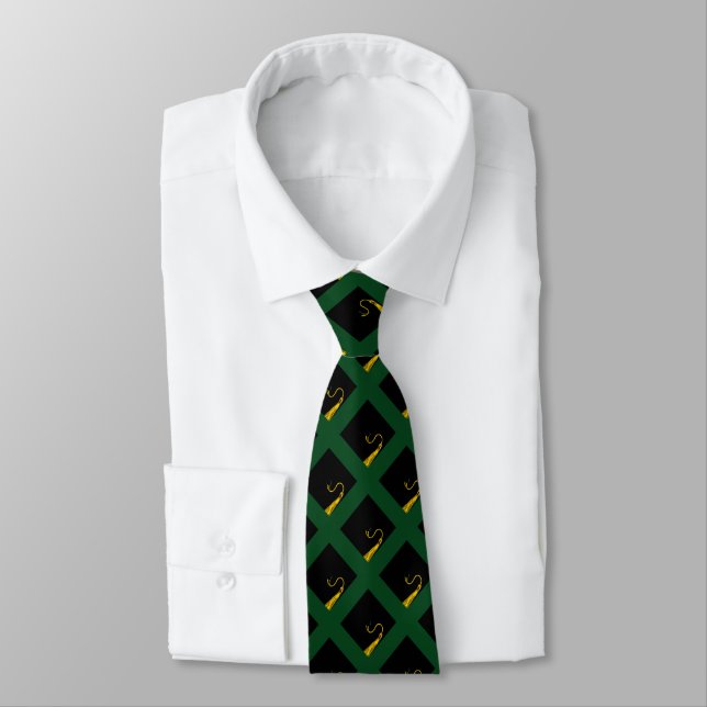 Gravata Cara de Graduação Criativa Verde (Amarrado)