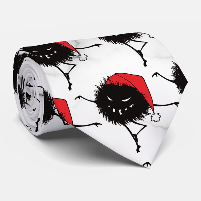 Gravata Caráter Engraçado de Mau de Natal (Rolled)