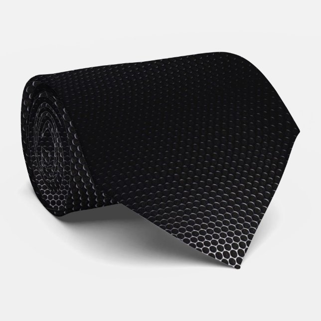 Gravata Carbono Preto   (Rolled)