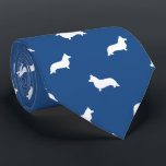 Gravata Cardigan Welsh Corgi Silhouettes Pattern<br><div class="desc">Esta gravata original do Corgi faz um presente de excelente para pais de cães! Disponível em várias cores, esta gravata legal faz uma declaração para quem ama Cardigan Welsh Corgis. Um presente incrível para a cara que veste empate para negócios, ou para eventos especiais como programas de feriados, shows de...</div>