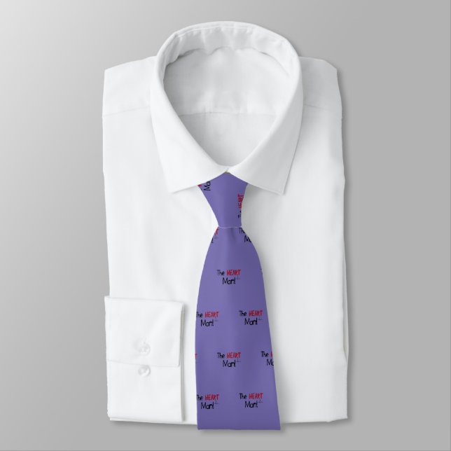 Gravata Cardiologista "O Homem do Coração" Roxo (Amarrado)