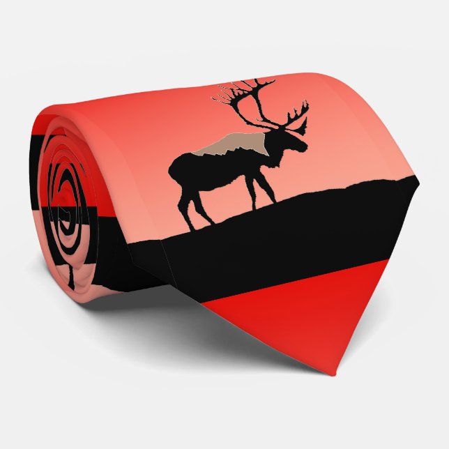 Gravata Caribe no Sunset - Arte original sobre a vida selv (Rolled)