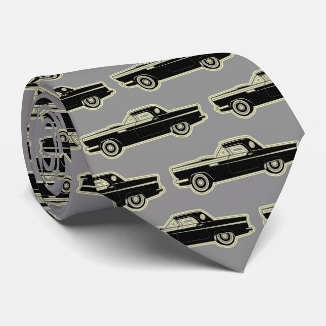 Gravata Carro Dourado Moderno e Elegante de Luxo (Rolled)