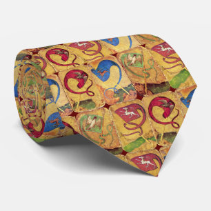 Gravata Cartões de Tribunal Alemão Sinalizadores/Cães,Deer