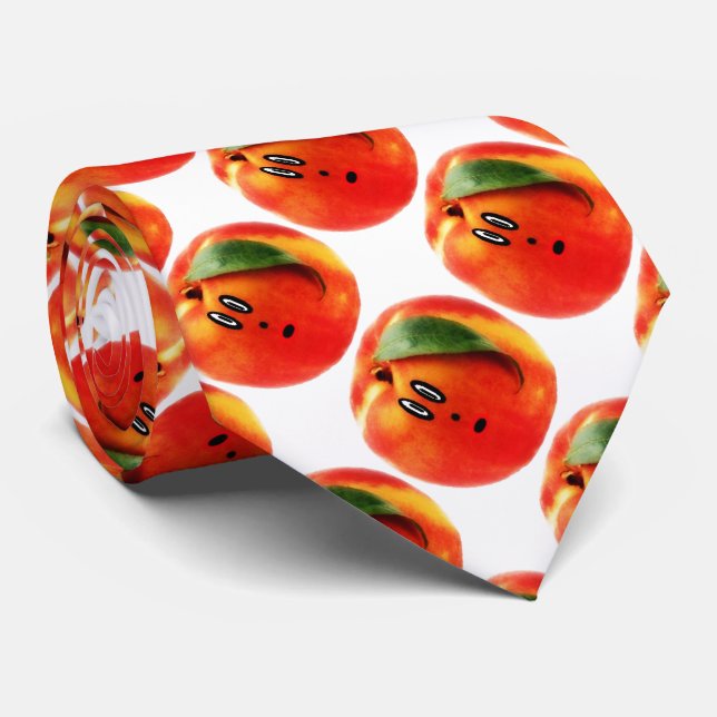 Gravata Cartografia de Peach Face (Rolled)